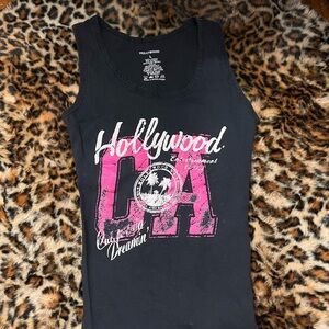 Pink Hollywood tank top